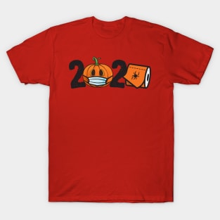 2020 Pumpkin In Mask Toilet Paper Halloween Gift T-Shirt